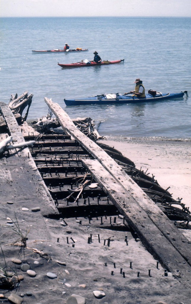 the shipwreck at Long Point 